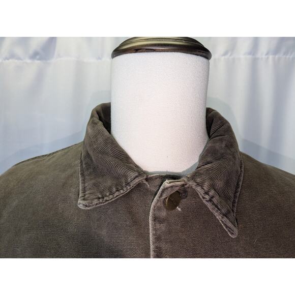 Vintage Carhartt‎ CO2CHT Blanket Lined Dark Brown Chore Jacket Coat Size 2XL - Picture 4 of 14